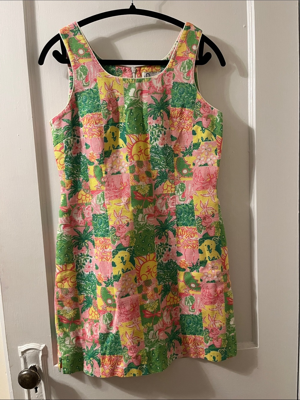 Vintage Lilly Pulitzer Koala and Sun print mini dress